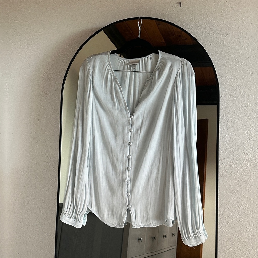 A New Day Silk Satin Blouse